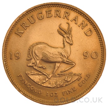 1990 Krugerrand Gold Coin 1oz