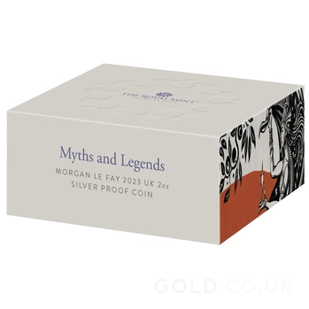 2023 Proof Morgan le Fay Silver Coin Myths & Legends 2oz Boxed