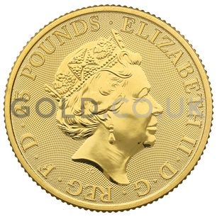 Gold 1/4oz White Lion of Mortimer coin (2020)
