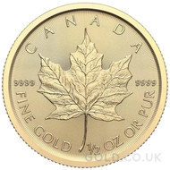 1/2 Maple Leaf Gold Coins