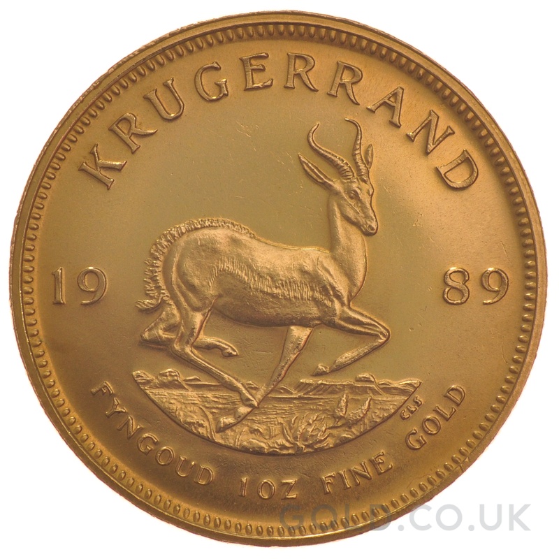 1989 Krugerrand Gold Coin 1oz