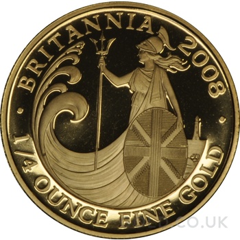 2008 Proof 1/4oz Gold Britannia Coin