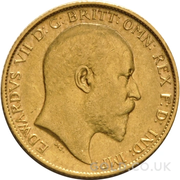 1906 Gold Half Sovereign Edward VII Melbourne