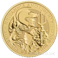2025 Gold Britannia and Liberty Coin 1oz