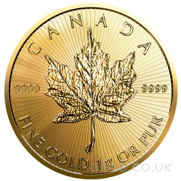 2023 MapleGram 25 x 1g Gold Coins