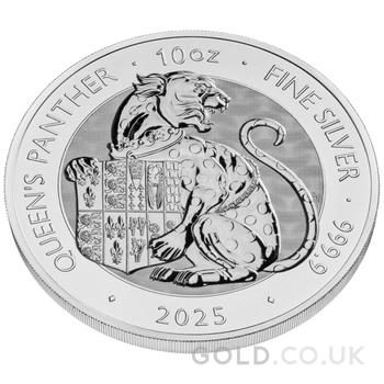 2025 Queen's Panther - Tudor Beasts 10oz Silver Coin
