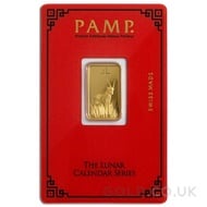 5g PAMP Year of the Sheep / Goat Gold Bar