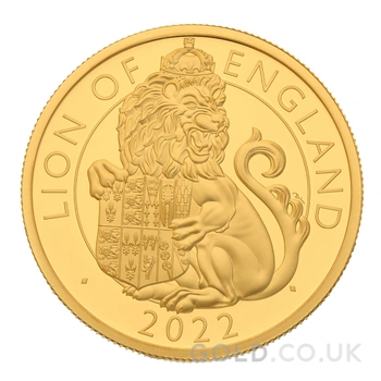 2022 Lion of England Gold Coin Tudor Beasts 1oz Proof Boxed