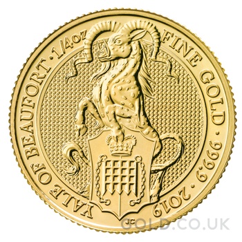 2019 1/4oz Yale of Beaufort Gold Coin Queen's Beasts