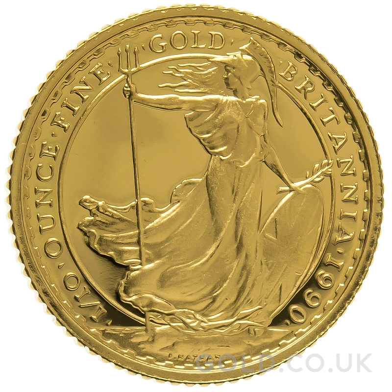 1990 Proof 1/10oz Gold Britannia Coin