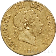 1817 Gold Half Sovereign Coin George III