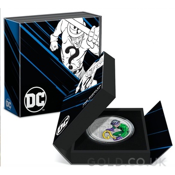 2023 The Riddler DC Villains 1oz Proof Silver Coin Boxed