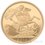 Gold Proof £2 Two Pound Double Sovereign (2015)