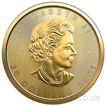 2021 1/2oz Canadian Maple Leaf Gold Coin