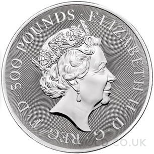 Silver 1 Kilo Queen's Beast Completer Coin (2021)