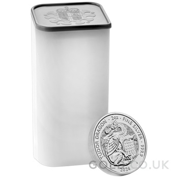 2024 Tudor Dragon - Tudor Beasts 2oz Silver Coin