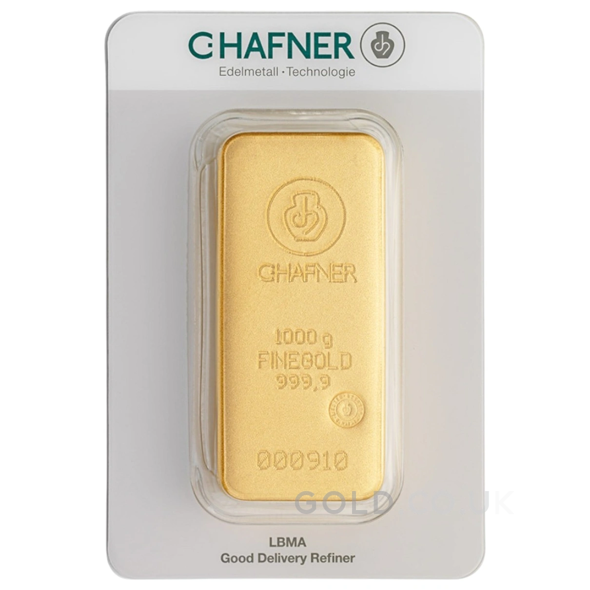 1kg Gold Bar C. Hafner Cast