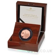Hogwarts School Fifty Pence Proof Gold Coin Boxed (2022)