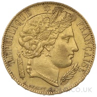 20 French Francs - Ceres (1850)