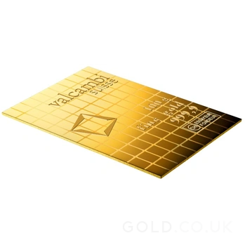100 x 1g Gold Bar Valcambi CombiBar