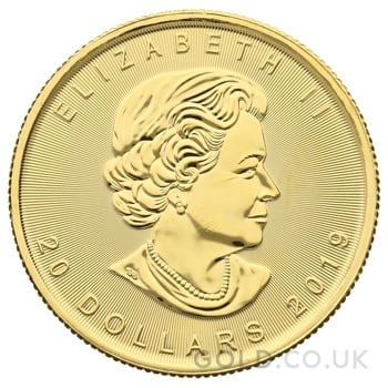2019 1/2oz Canadian Maple Leaf Gold Coin