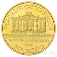 Gold Philharmonic Half Ounce Coin (2021)