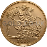 2008 Elizabeth II Fourth Head Gold Half Sovereign