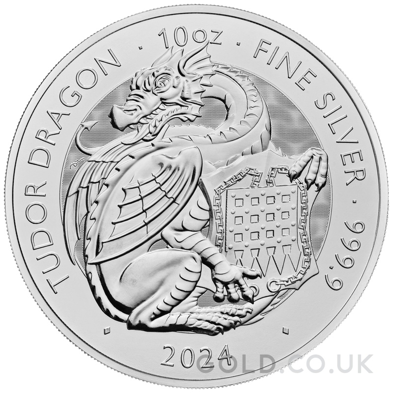 2024 Tudor Dragon - Tudor Beasts 10oz Silver Coin