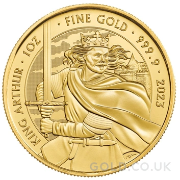 2023 King Arthur Gold Coin Myths & Legends 1oz