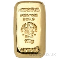 100g Heraeus Gold Bar