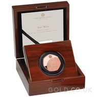 2024 Death Star Fifty Pence Proof Gold Coin Boxed