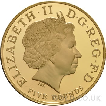 2005 Proof £5 Gold Crown Coin Horatio Nelson Boxed