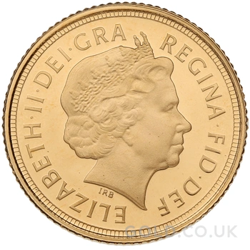 2010 Proof Gold Half Sovereign Boxed