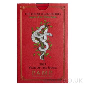 1oz Silver Bar 2025 Year of the Snake PAMP