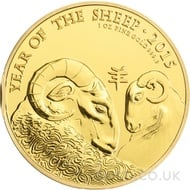 Gold Year of the Sheep 1oz (2015)