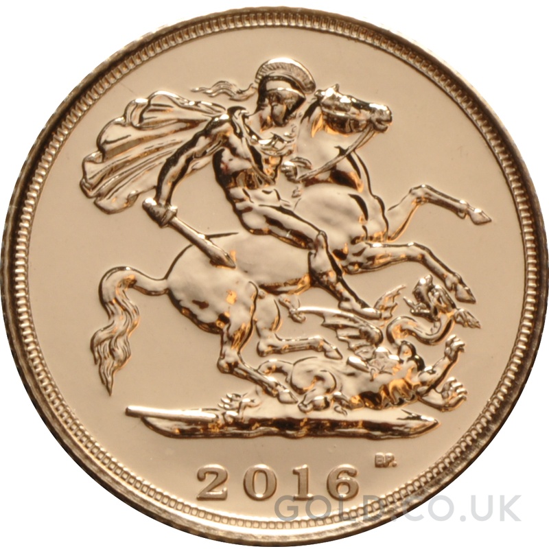 2016 Gold Half Sovereign Elizabeth II Fifth Head