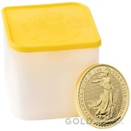 Tube of 10 One Ounce Britannia Gold Coins (2025)