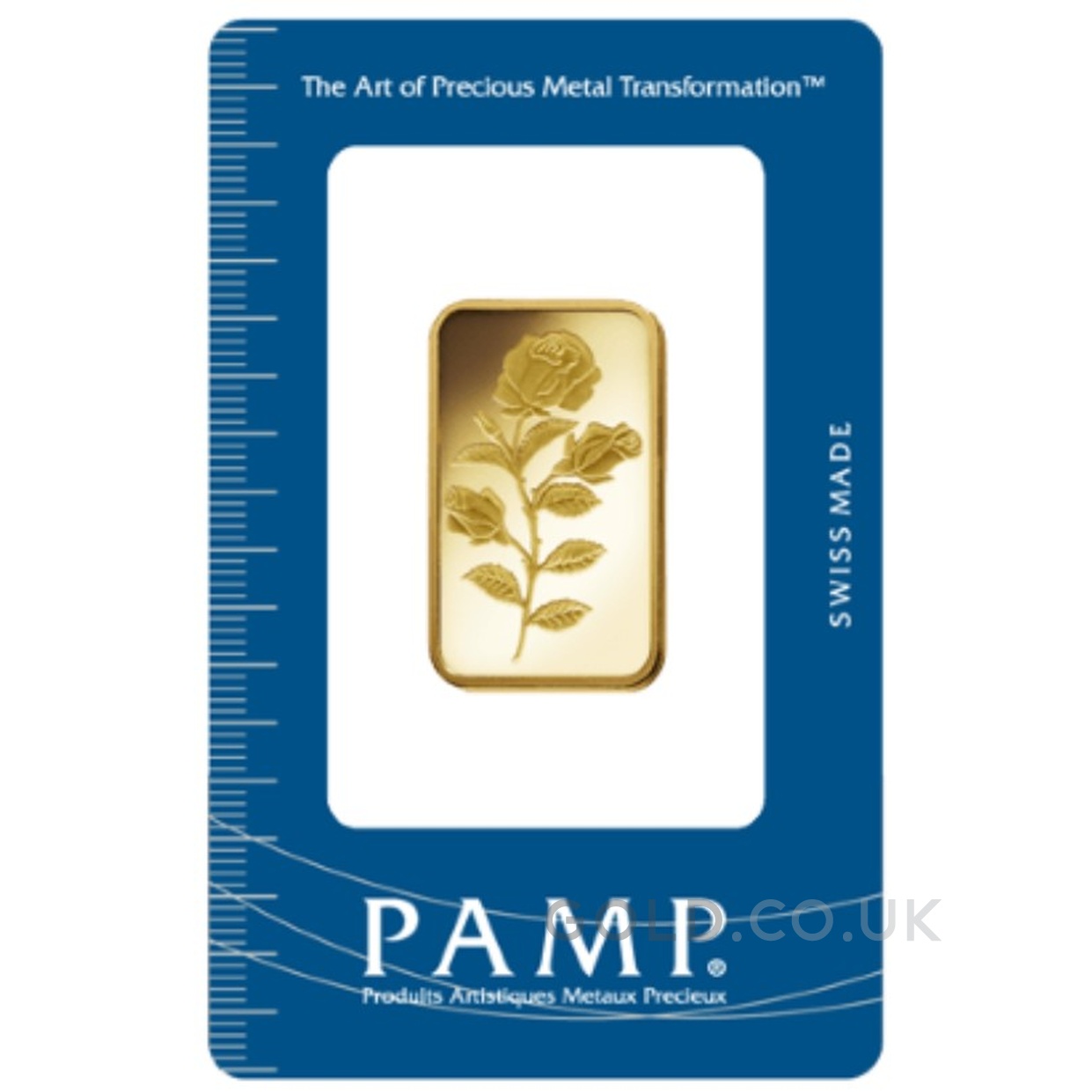 1/2oz Gold Bar PAMP Rosa Minted