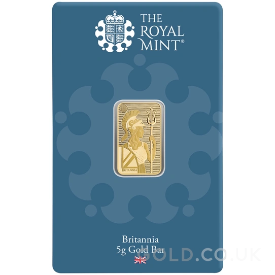 NEW 5g Gold Britannia Minted Bar