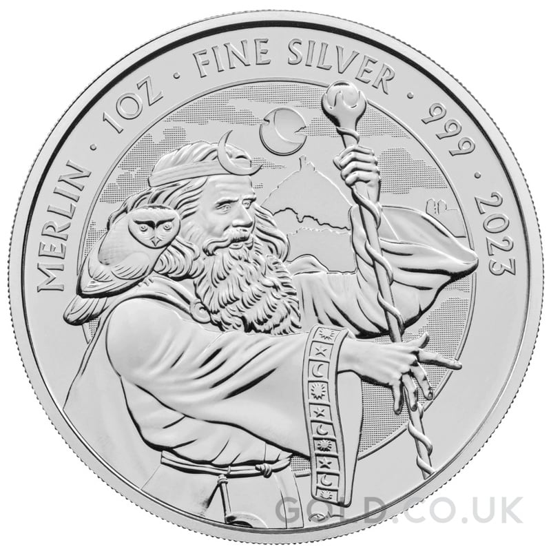 2023 Merlin Silver Coin Myths & Legends 1oz