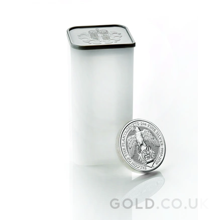 2019 2oz Falcon of the Plantagenets Silver Coin Queen's Beasts