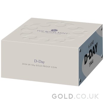 2024 Proof 50p Gold Coin 80th Anniversary of the D-Day Landings Boxed