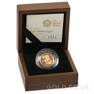 2010 Gold Proof Half Sovereign Boxed
