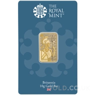 10g Britannia Minted Gold Bar