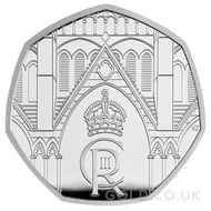 King Charles III Coronation 50p Proof Silver Coin Boxed (2023)