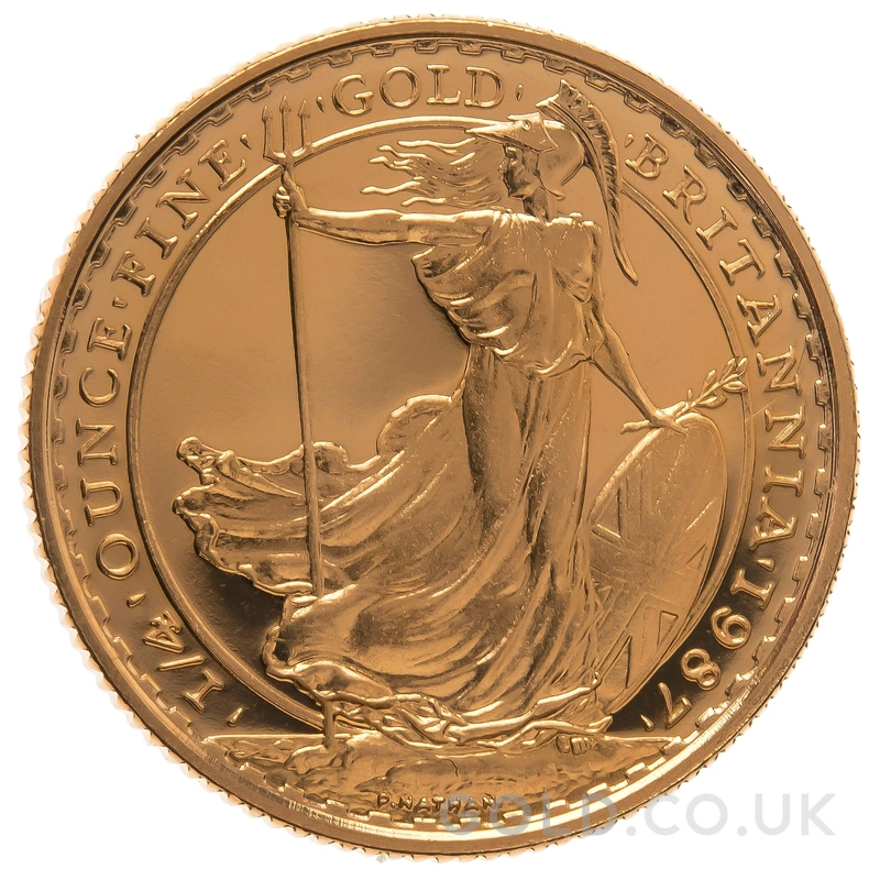 1987 Proof 1/4oz Gold Britannia Coin
