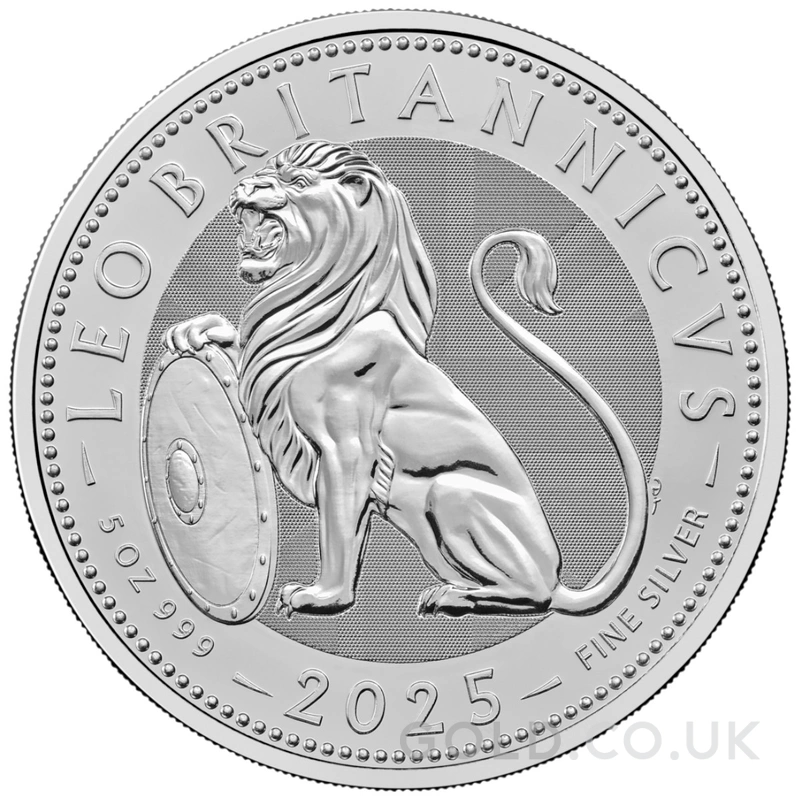 2025 The British Lion 5oz Silver Coin
