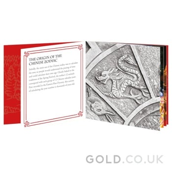 2024 Royal Mint 1oz Year of the Dragon Proof Silver Coin Boxed