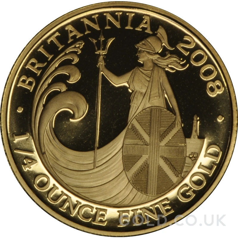 2008 Proof 1/4oz Gold Britannia Coin