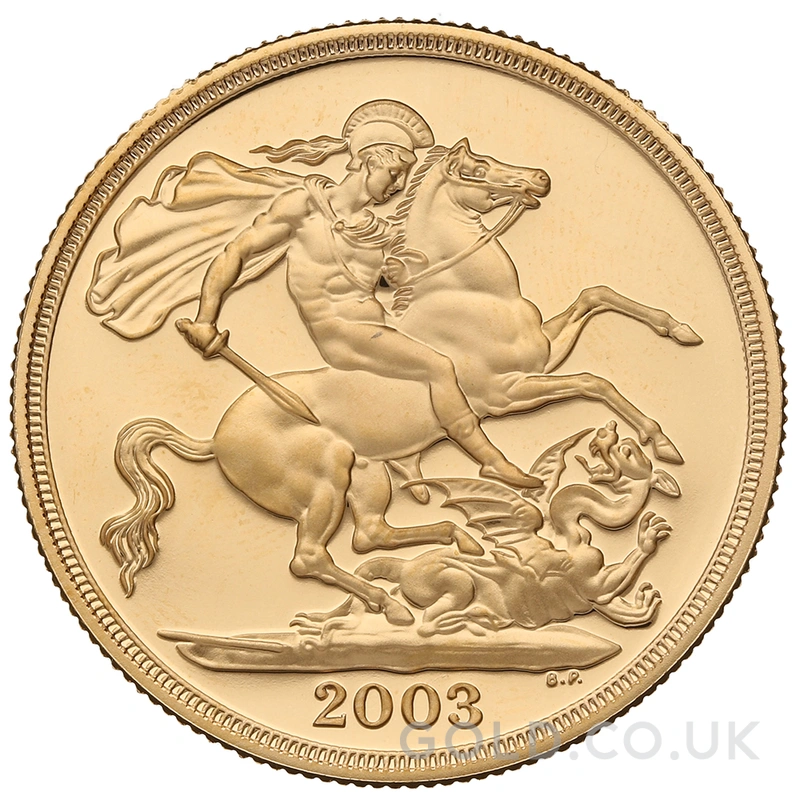 2003 Proof £2 Coin Gold Double Sovereign